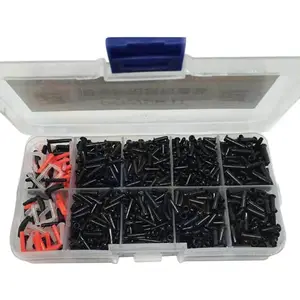 1 Box Badminton String Protector Set, Multi-Size Racket Replacement Grommets Tool for Repair