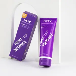 GlorySmile New Mint Flavored Toothpaste Upgraded Purple Formula with 7 Probiotics for Deep Enamel Repair & Long Lasting Freshness