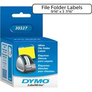 212 MAIN Dymo White File Folder Paper Label, 1 U, Self-Adhesive, Batch Printing (Computers & Office Equipment, Office Stationery & Supplies)