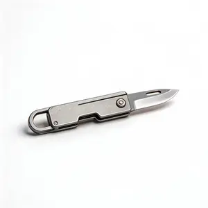 Crosstar EDC Knife, 5g Ultra Lightweight Mini Folding Knife, Titanium Steel Blade EDC Pocket Utility Knife for Outdoor Camping and Everyday Tasks