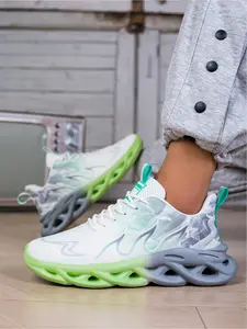 Unisex Soft Shock-Absorbing Sneakers: Blade Wave Outsole, Comfortable Wrap/Running Training Shoes, Breathable Running, Sports Shoes, Workout Sneakers, Athletic Shoes
