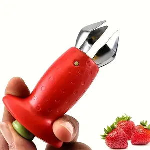 Stainless Steel Strawberry Huller, Easy-To-Use Fruit Dehusker, Efficient Removal Tool for Fresh Strawberries, Kitchen Essential, Utensils