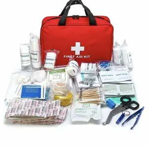 Premium Outdoors Large First Aid Kit-160Pack Waterproof Hard Medical Kit for Home,Car,Travel,Camping,Truck,Hiking,Sports,Office,Vehicle&Outdoor Emergencies-First Aid Medical Kit (Red)