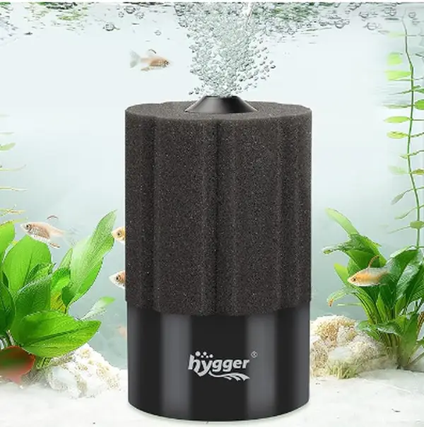 hygger Aquarium Sponge Filter 5-125 Gallon Small Fish Tank Filter for Breeding Fry Shrimp Snails Betta Air-Powered Filter with Reusable Biochemical Ba