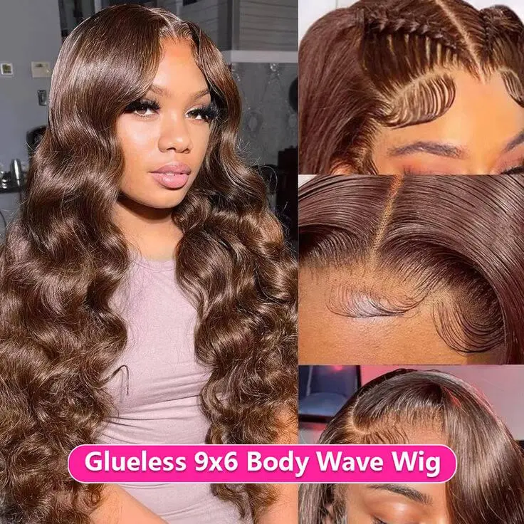 4# Glueless 9x6 Body Wave Wig