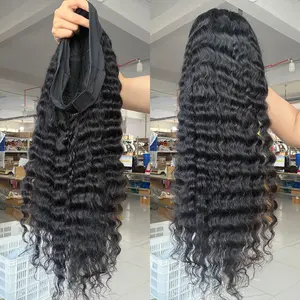 [NEW] Bling Hair Deep Wave Headband Wig Human Hair Glueless Beginner Friendly No Lace No Glue Needed 180 Density Brazilian Virgin Hair Deep Curly Headband Wigs for Black Women summerwins