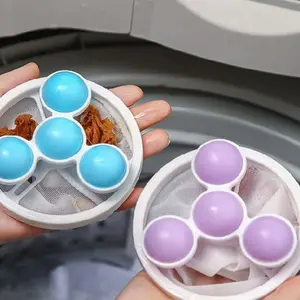 3Pcs Washing Machine Float Filter Net Bags, Lint Remover, Cleaning Laundry Balls, Home Use, Clothes Care