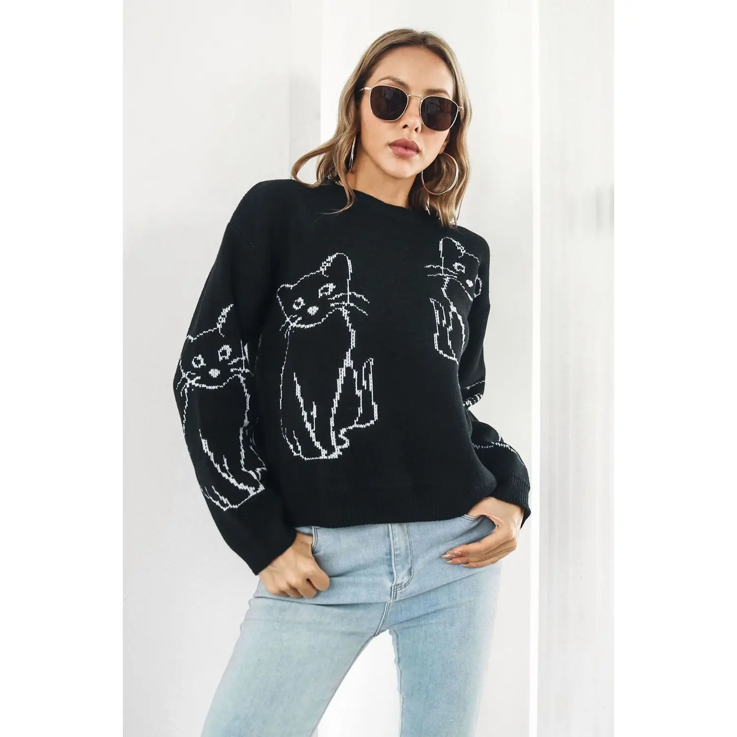 Cat Pullover Sweater