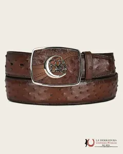 CUADRA BELT OSTRICH MORONI CHESTNUT CASTANO AVESTRUZ BC307