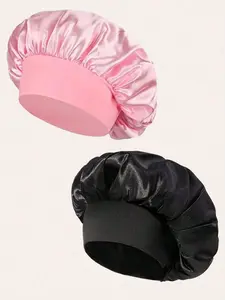 1/2 pieces Sleeping Silk Nightcap, Adjustable Satin Bonnet, Satin Hair Cap, Curly Hair Silk Scarf, Women's Sleeping Cap, Silk Hair Band, Soft and Breathable, Suitable for Nighttime Curly Hair Protection, Four-season