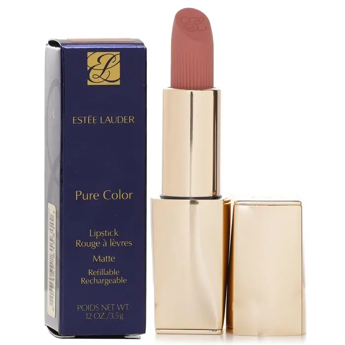 ESTÉE LAUDER Pure Color Glossy Powder Makeup Lipstick - #836 Love Bite, Infused with Raspberry & Apricot Undertones