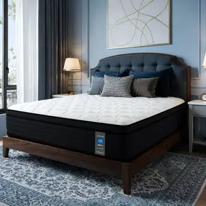10/12/14 Inch Twin Full Queen King Mattress Memory Foam & Spring Hybrid Medium Firmness Lumbar Support Ergonomic Pressure Relief for Home Hotels Modern Interiors