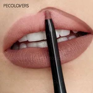 1PC  PECOLOVERS Matte Lip Liner Lipstick Lip Pencil Lip Liner Pencils Waterproof Lipstick Pen Makeup Waterproof Maquillaje Maquiagem Long Lasting  Make Up Makeup Lipliner