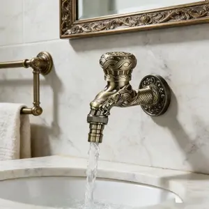 Stainless Steel RV Faucet, 360 Degree Rotating Water Inlet, Wall Mounted Kitchen Faucet, Suitable for Hotel RV Bathroom Sink, Home Use