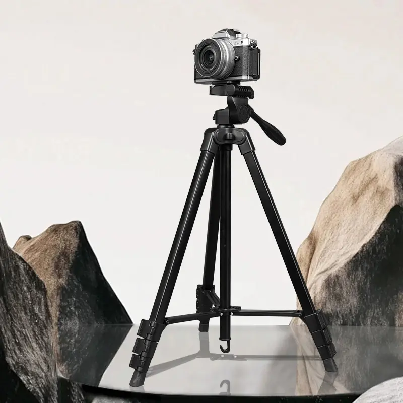 70 inch standard tripod high load-bearing stable stand, phone stand, camera stand, 360 degree rotating gimbal, suitable for live streaming Vlog、 Landscape photography shooting, portrait photography shooting, floor standing bracket shooting
