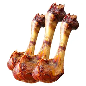 HELETY Grass-Fed Beef Bone Chews, High Protein Dental Health Treats for Medium-Large Dogs, High Protein Treats