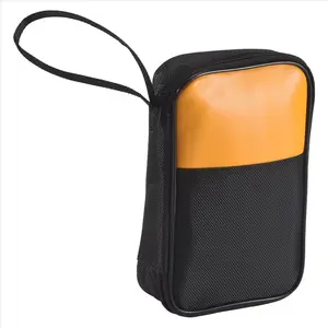 High Quality EVA Soft Tool Carrying Case with Nylon Strap & Buckle, Compatible with Fluke Series 117/116/115/114/113 Digital Multimeters & 62 Max, Home PU Leather Case with Smooth Zipper, 82.5g Weight