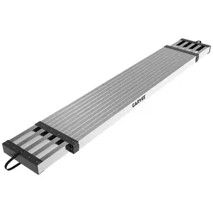 Gaomon Aluminum Work Plank - Telescopic 8-13 ft, 440 Lb Capacity Heavy-Duty Scaffolding Platform, Anti-Slip Textured Top, Portable Ladder Accessory for Indoor & Outdoor Work