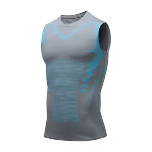 Men's Slim Fit Compression Tank Top, Quick Dry Stretch Sleeveless Base Layer, Breathable Athletic Vest for Running Basketball Gym Training & Casual Wear