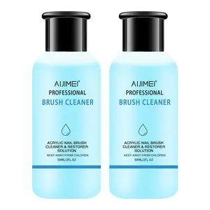 2PCS 58ml/2 FL.OZ Acrylic Nail & Paint Brush Cleaner Liquid for Nails Artists