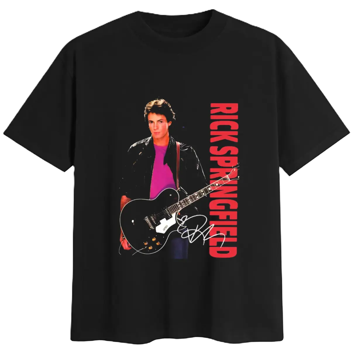 NEW RARE Rick Springfield T-shirt Music Men's Sweatshirt, Gift For Fan, Heavy Cotton Fabric Men's T-Shirt