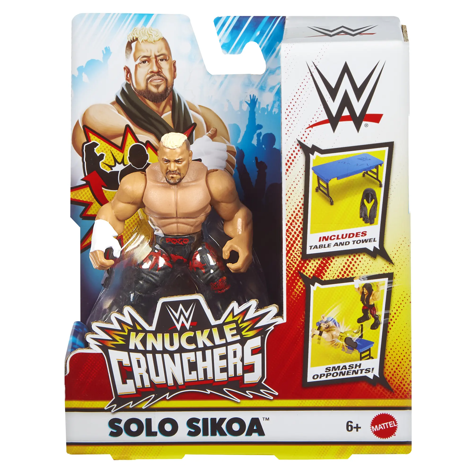 Solo Sikoa - WWE Knuckle Crunchers 8 Mattel WWE Toy Wrestling Action Figure