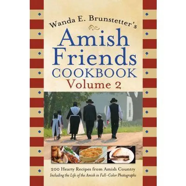 Used Soft Covers Book - Wanda E. Brunstetter's Amish Friends Cookbook: 200 Hearty Amish Country Recipes by Barbour Publishing, Inc. - English, 1.3 lbs, 1.3 Pounds