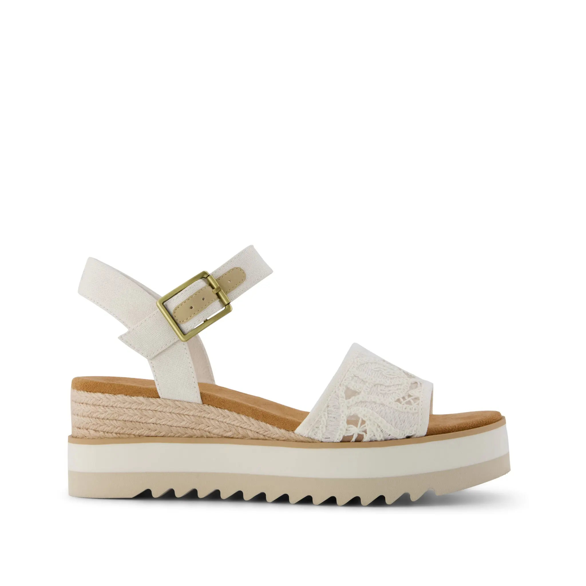 Womens Diana Wedge Sandal Natural Floral Crochet Womens Diana Wedge Sandal Natural Floral Crochet