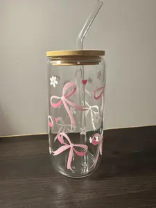 Custom Wrap Cup (Glass or Plastic) Drinkware Stylish