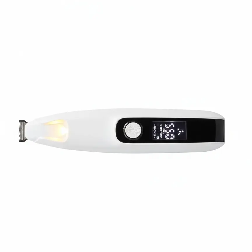 Cordless Pet Paw Trimmer for Dogs & Cats - Low Noise, Ceramic Blade, Rechargeable Footpad Hair Trimmer for Kittens
