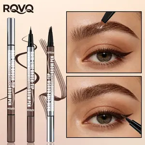 Dual-Ended Eyebrow Pencil, Instant Root Coverage & Edge Control, Waterproof, Sweatproof, Natural Look, Suitable for All Skin Tones, Brow Setter