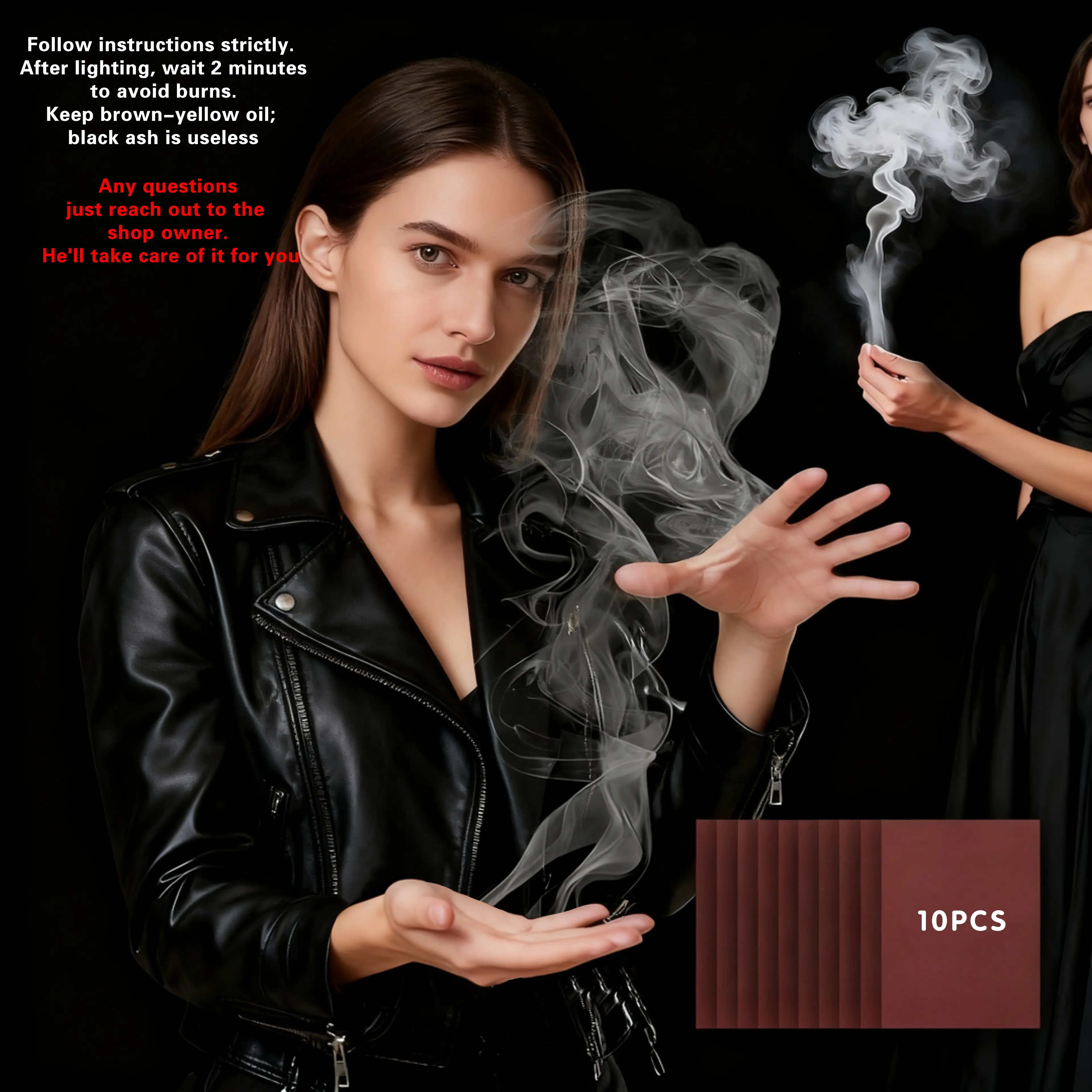 10pcs Finger Smoke Magic Trick for Church Birthday Party Props Cool Close-Up Hand Magic No Experience Required Safe Easy to Use for Mesmerizing Tricks and Unforgettable Moments - Amazing