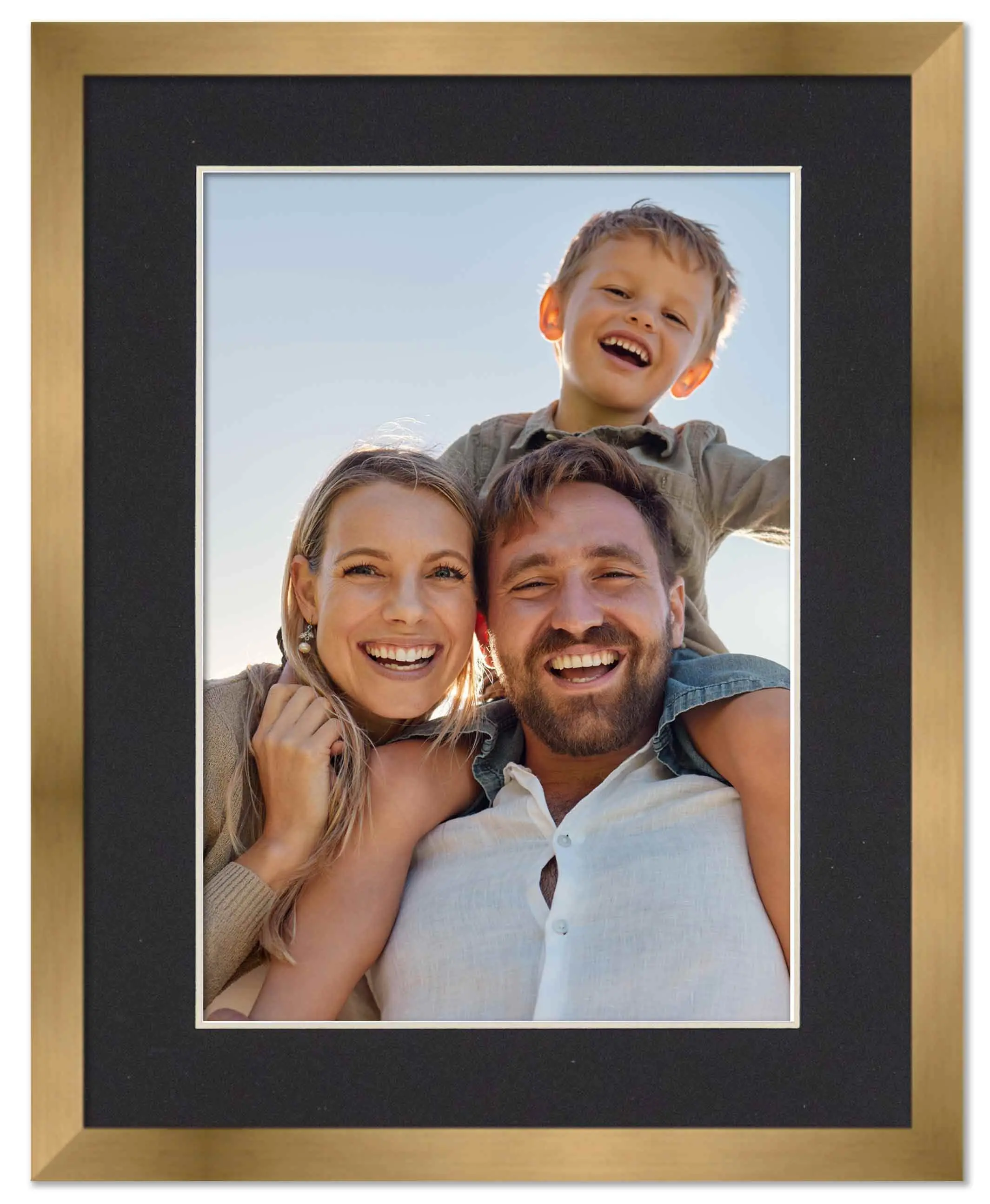 18x24 Frame with Mat - Bronze 22x28 Frame Wood Made to Display Print or Poster Measuring 18 x 24 Inches with Black Photo Mat