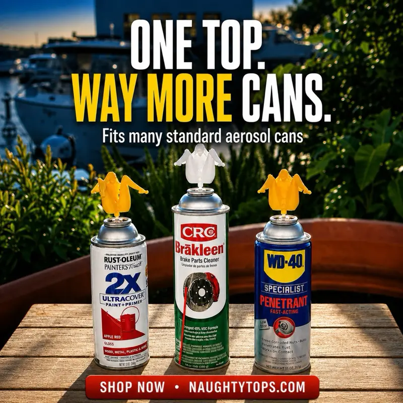 Naughty Top Squirter Spray Tip for WD-40 and Standard Cans