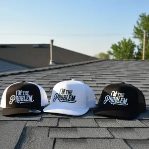 I'm The Problem Trucker Hat, Funny Quote Snapback Cap