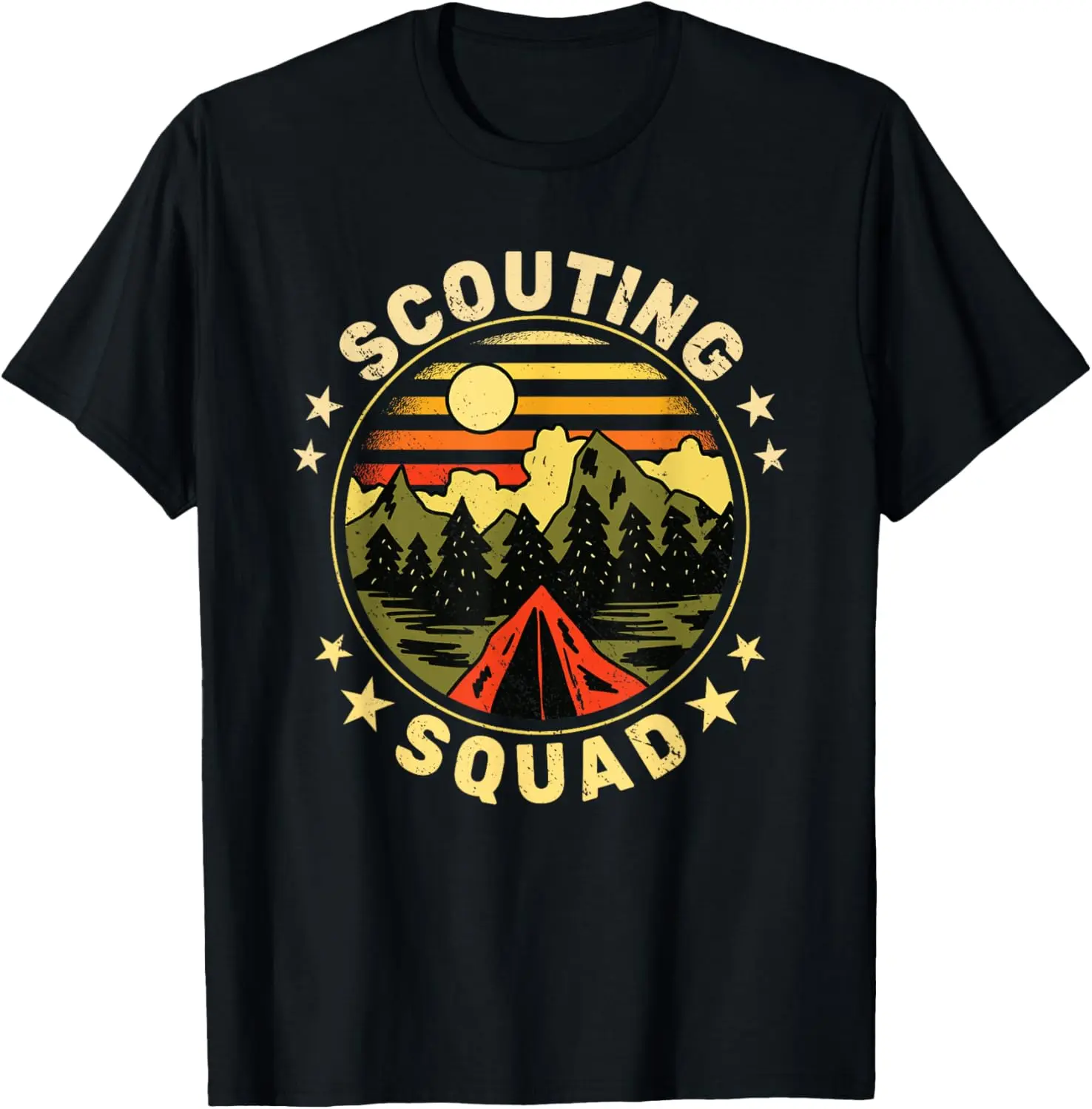 Scouting Squad vintage Scouts camping boy hiking Scouting T-Shirt