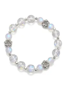 Vintage Moonstone Beaded Bracelet, Fashionable Healing Jewelry for Young Women, Daily Wear, Yoga Meditation, Birthday Gift