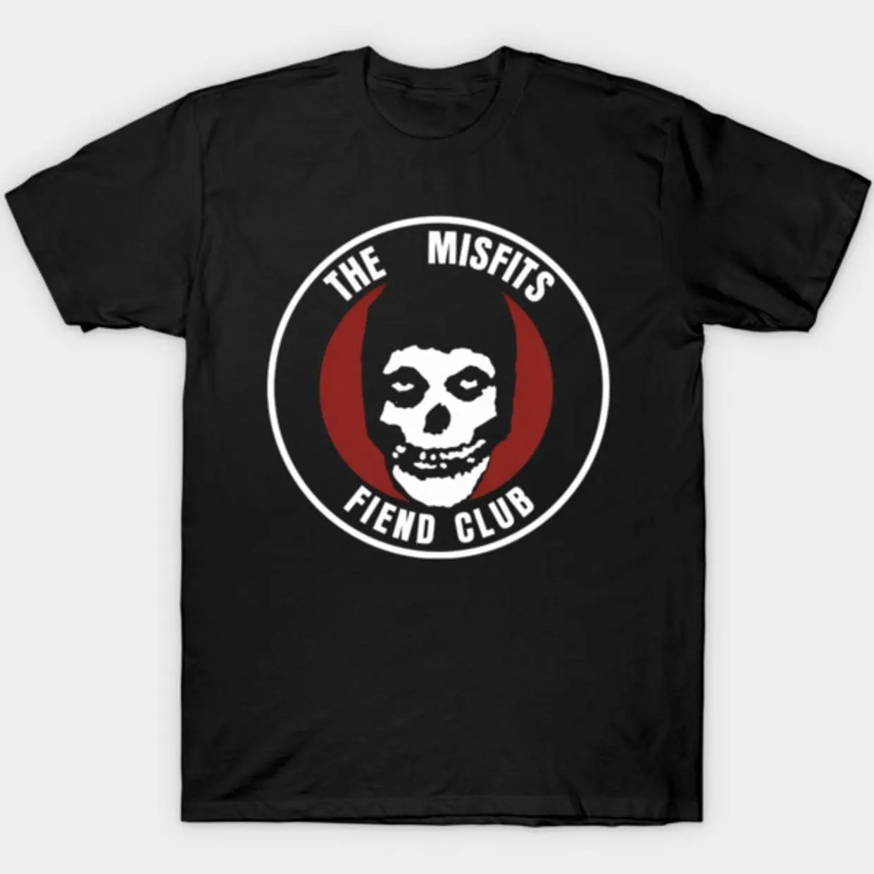 Women's Misfits Graphic T-Shirt, Vintage Casual Rock Band Top, Classic Short Sleeve Punk Cotton Clothes, Tops, Shortsleeve, Fabric, Fitted, Print, Round Neck, Comfortable, Streetwear
