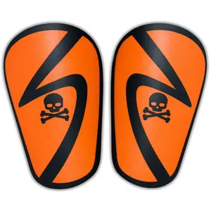 Mini Shin Guards MAGS for Adults - 6x Lighter for Speed Mobility & Breathability - Hypers (Orange/Black)