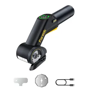 【FathersDayGift】Fanttik R200 Pro BowGuide Electric Cardboard Cutter, Cordless Scissors Tools with LED Display, 2-Speed Adjustable Rechargeable Powerful Rotary Box Cutter, 2 Blades for Fabric Cuts, Carpet, Leather Summervibes, Tools And Gadgets, Fathers Da