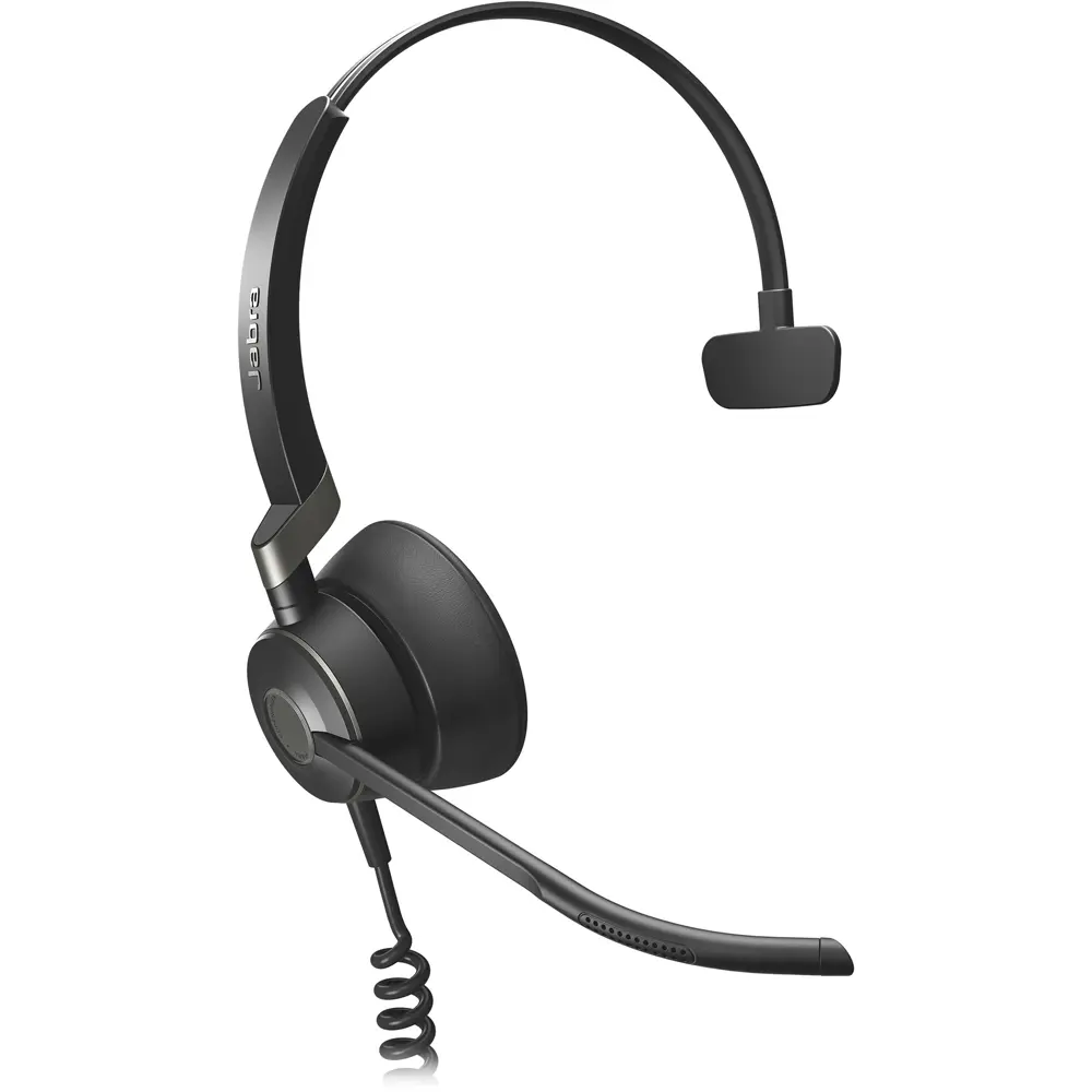 Jabra Engage 50 II Monaural Headphone, USB-A MS Compatible, Cabled Audio Device with Noise Cancelling Engage 50 Link Adapter
