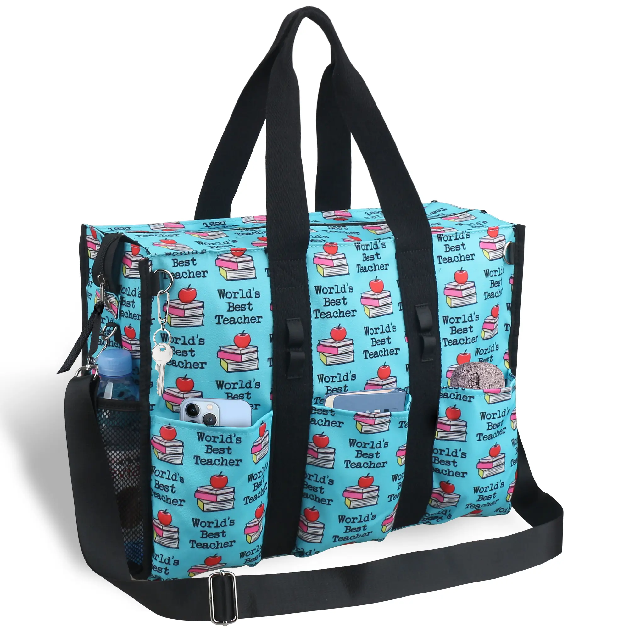 WAYIDEAL Personalized Nurse Bags for Work Nursing Bag Multiple Pockets Waterproof Organizing Zip Top Clinical Bag
