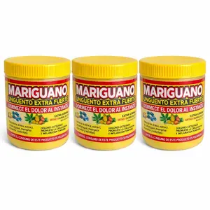 3 Pack Mariguanol Extra Fuerte Herbal Massage Gel – Warming Body Massage Formula for Relaxation & Skin Care, 125 g