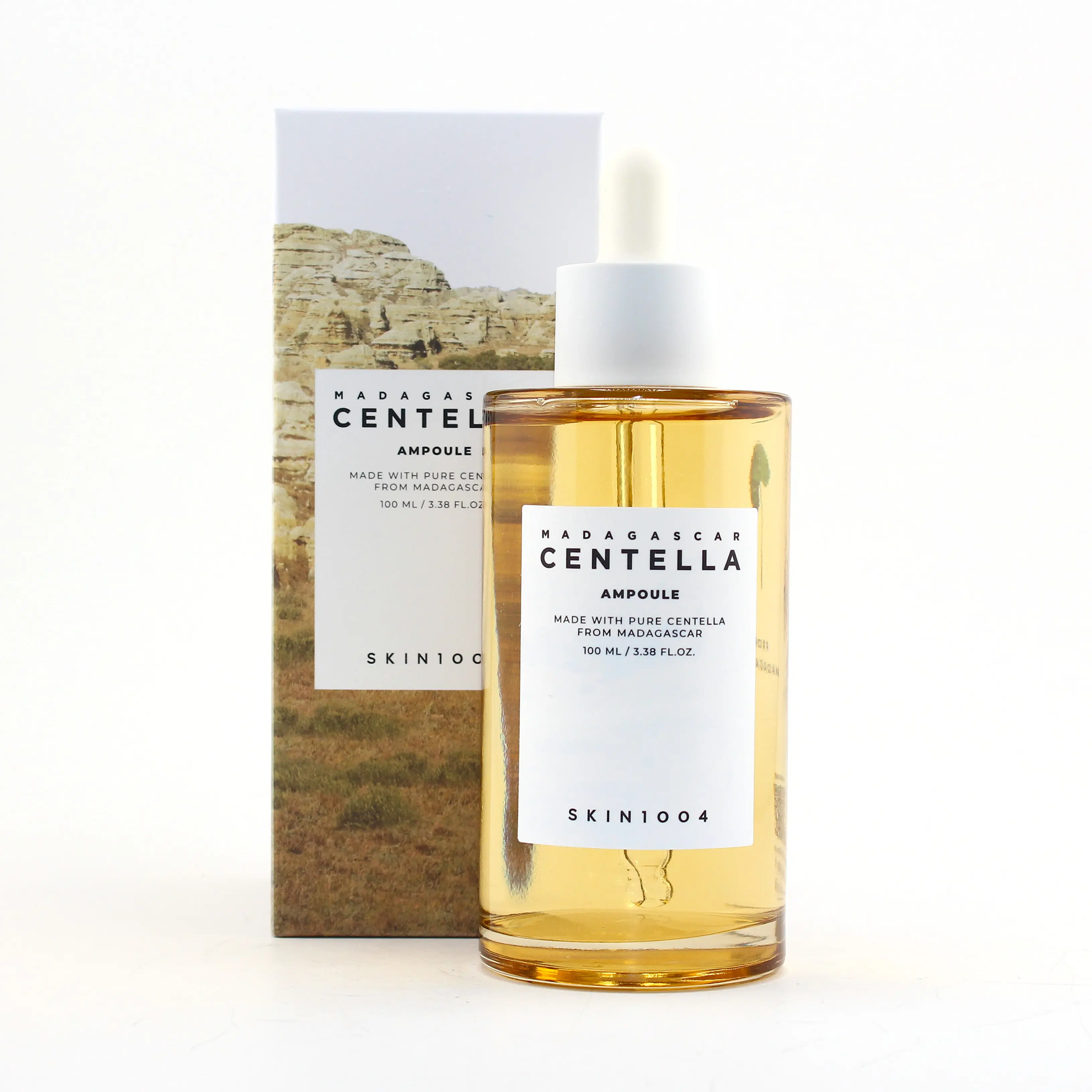 SKIN1004 Madagascar Centella Ampoule 100ml, Lightweight Calming Serum for Skin Repair and Redness, with Hyaluronic Acid for Sensitive, Acne Prone & All Skin Types, Radiant, Soothing