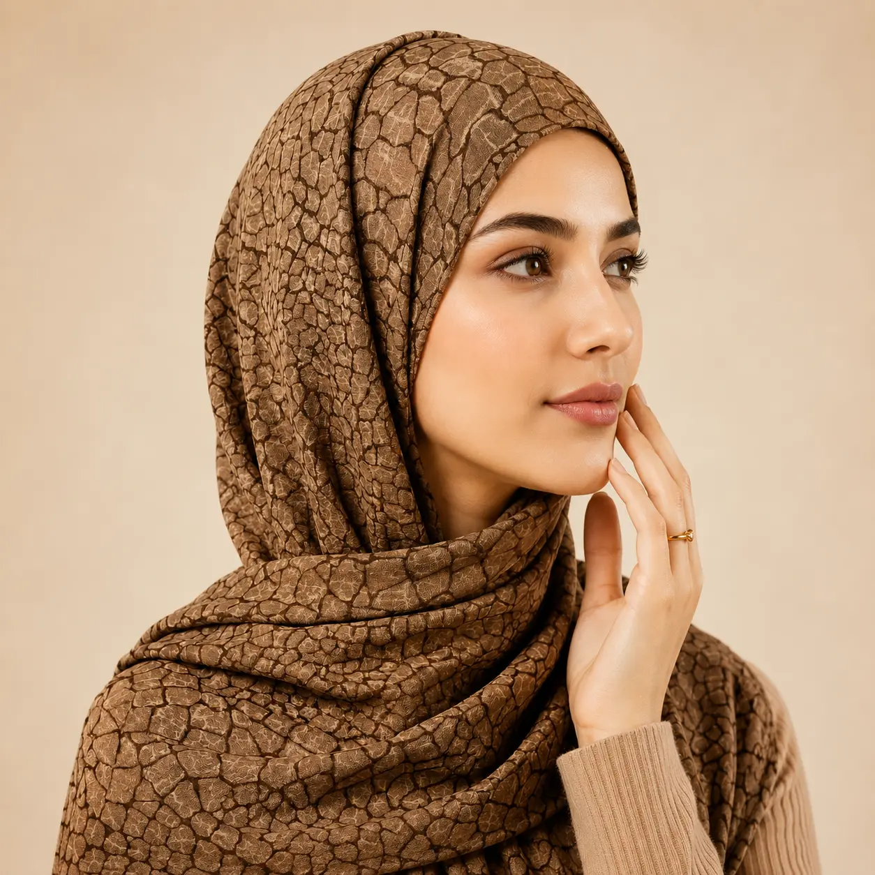 Desert Earth Printed Modal Hijab