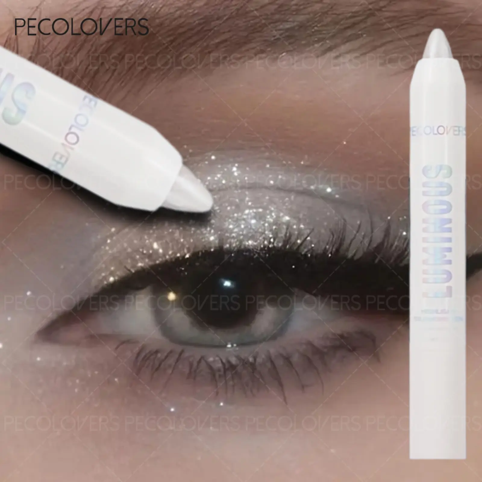 1PC Waterproof Glitter Eyeshadow Sticks Long Lasting Shimmer High Pigmented And Matte Neutral Brown Eyeshadow Pencil Crayon 1 PC Eyeshadow Makeup Matte Shimmer Metallic