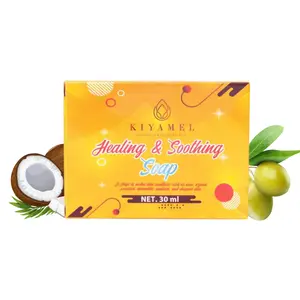 Kiyamel Healing & Soothing Soap 30ml - Gentle Facial Moisturizer for Dry Skin & Eczema Relief - Natural Ingredients for Soft Smooth Skin