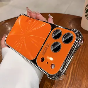 Anti-Drop Shockproof Laser Electroplated Aurora CD Texture Phone Case for iPhone 17 16 15 14 13 12 11 Pro Max Plus Air, Lens Protection, Large Window