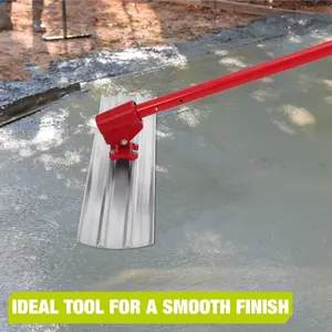 Magnesium Bull Float Concrete Finishing Tool Kit – Heavy-Duty Smoothing Trowel with 4 Interconnected  Handles, Adjustable Bracket, Professional Masonry Flatwork Tool – 48 x 8 Inches