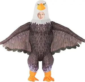 Bald Eagle Inflatable Costume for Adult Blow up Eagle Costume Funny Independence Day Patriotic Outfit